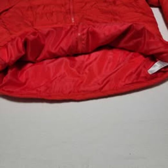 Old Navy Women Red Full Zip Long 2XL Sleeve Puffer Jacket - Picture 3 of 9
